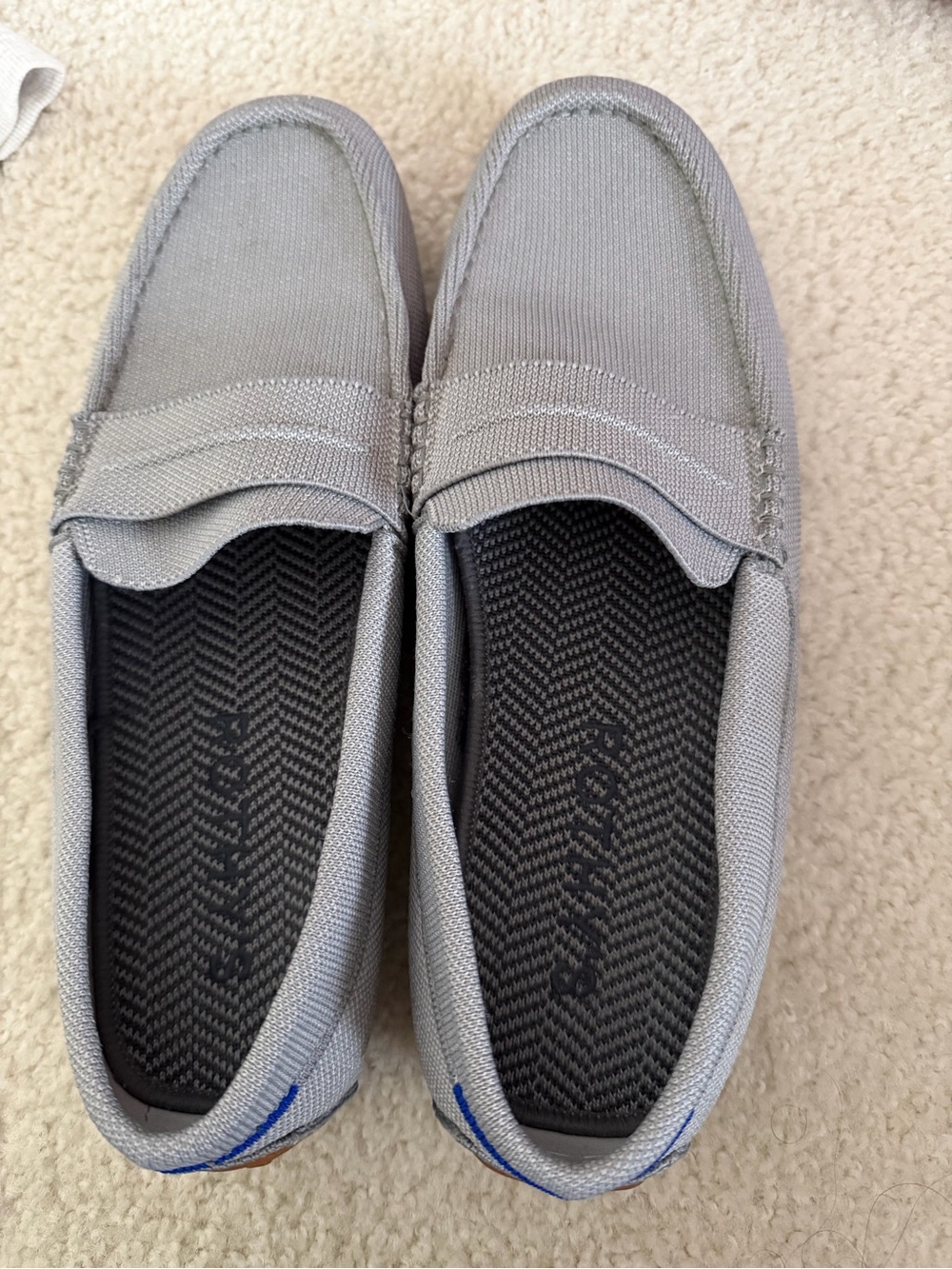 Rothy's Men's Gray Knit Comfort Slip-On Casual Shoes US 11.5 EU 44